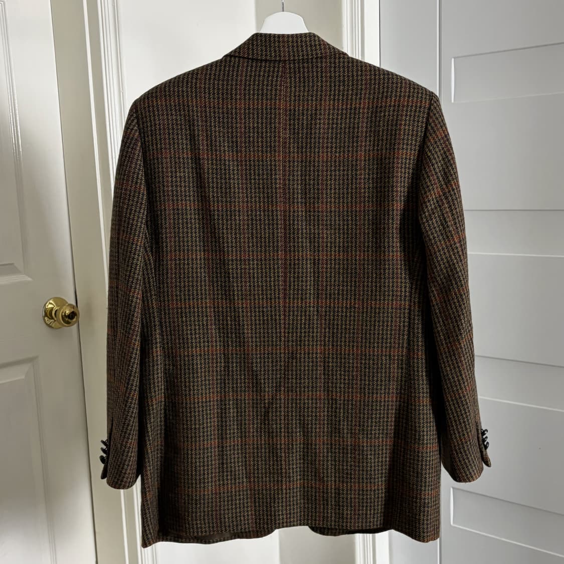 00s 닥스 체크 블레이저 울100% 포엣코어 상품이미지5