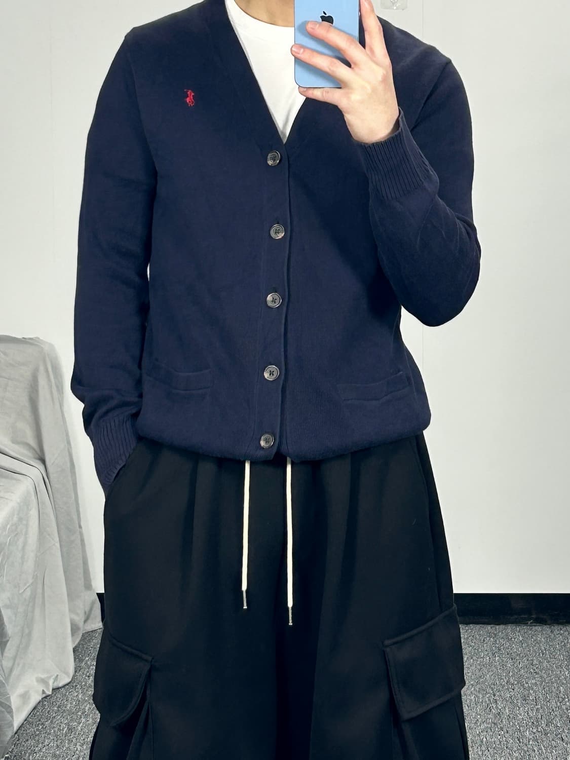 폴로 랄프로렌 레드포니 네이비 가디건 M 상품이미지2