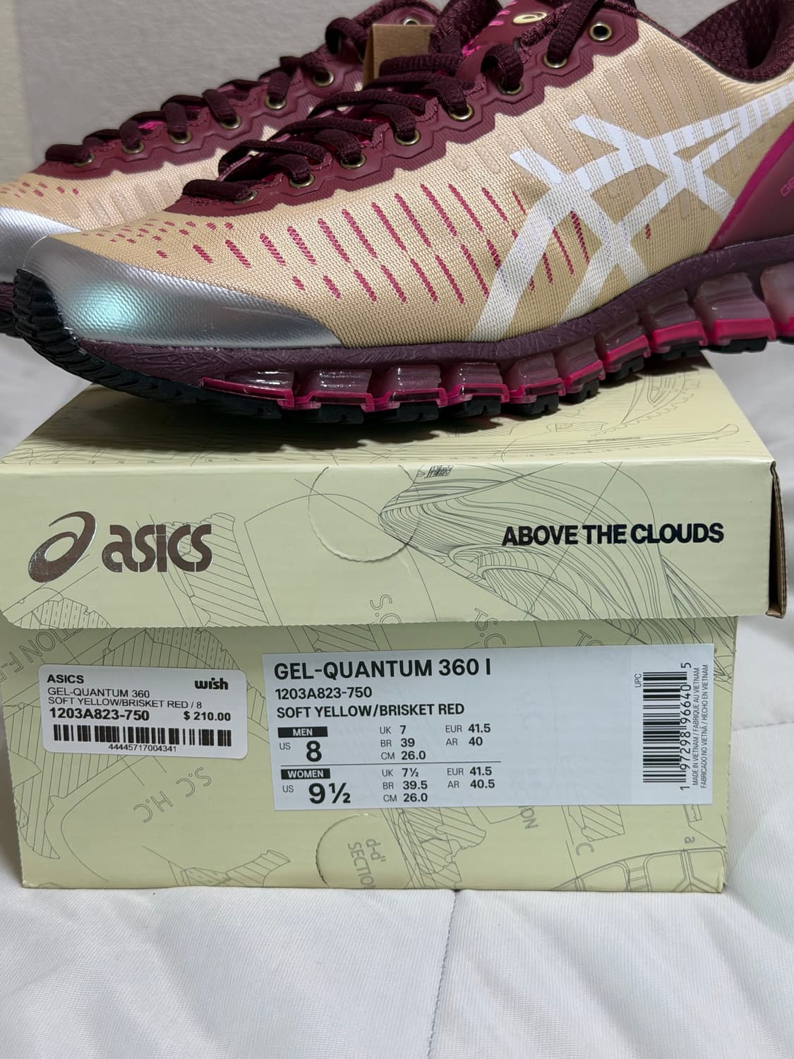 260] 아식스 x 어보브 더 클라우즈 젤 퀀텀 360 레드 상품이미지7