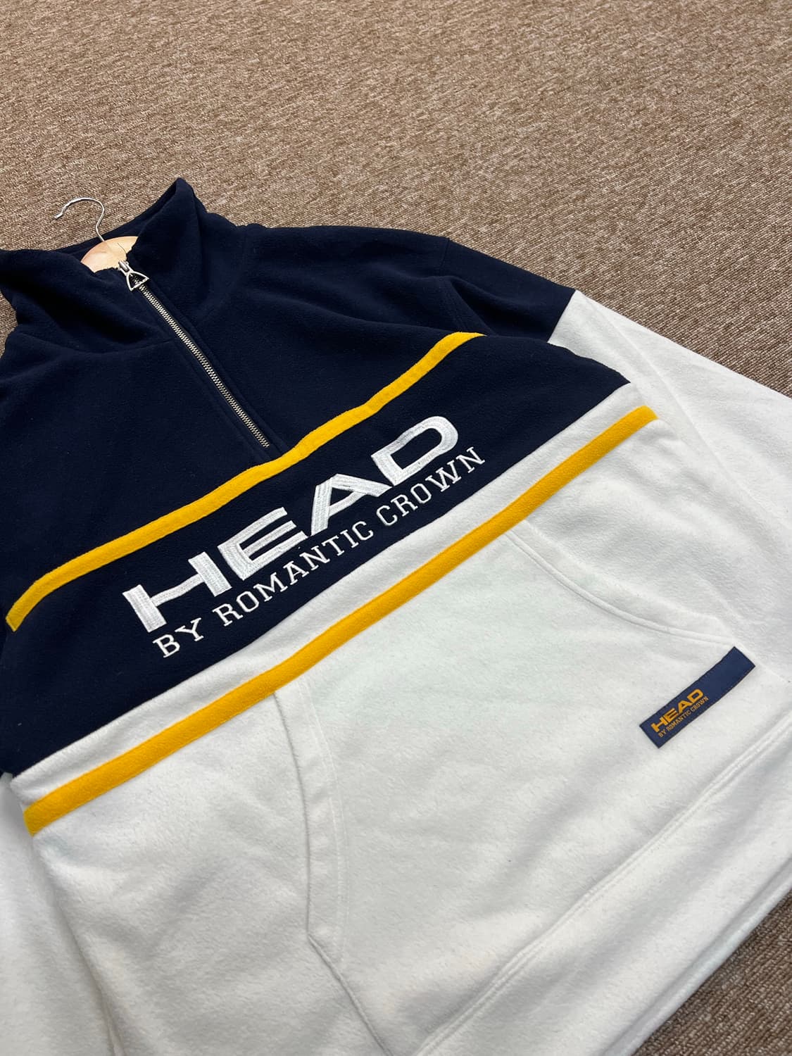 HEAD x 로맨틱크라운 반집업 풀오버 M 상품이미지3