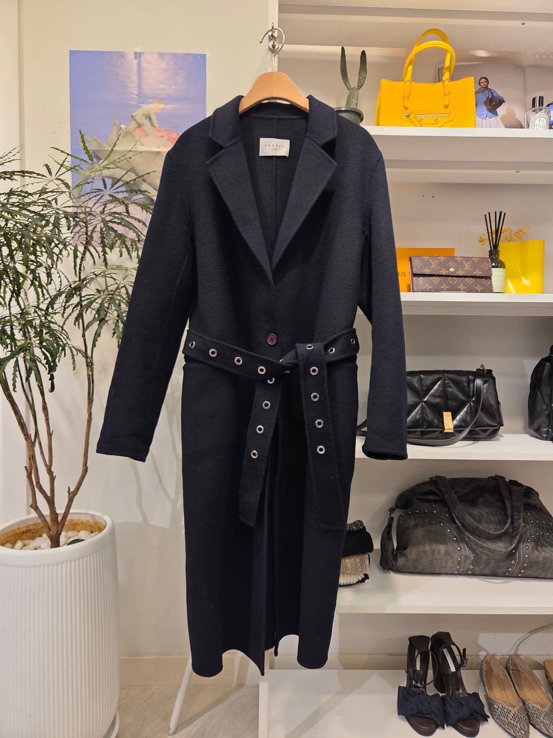 산드로 펀칭벨트 울 코트 상품이미지1