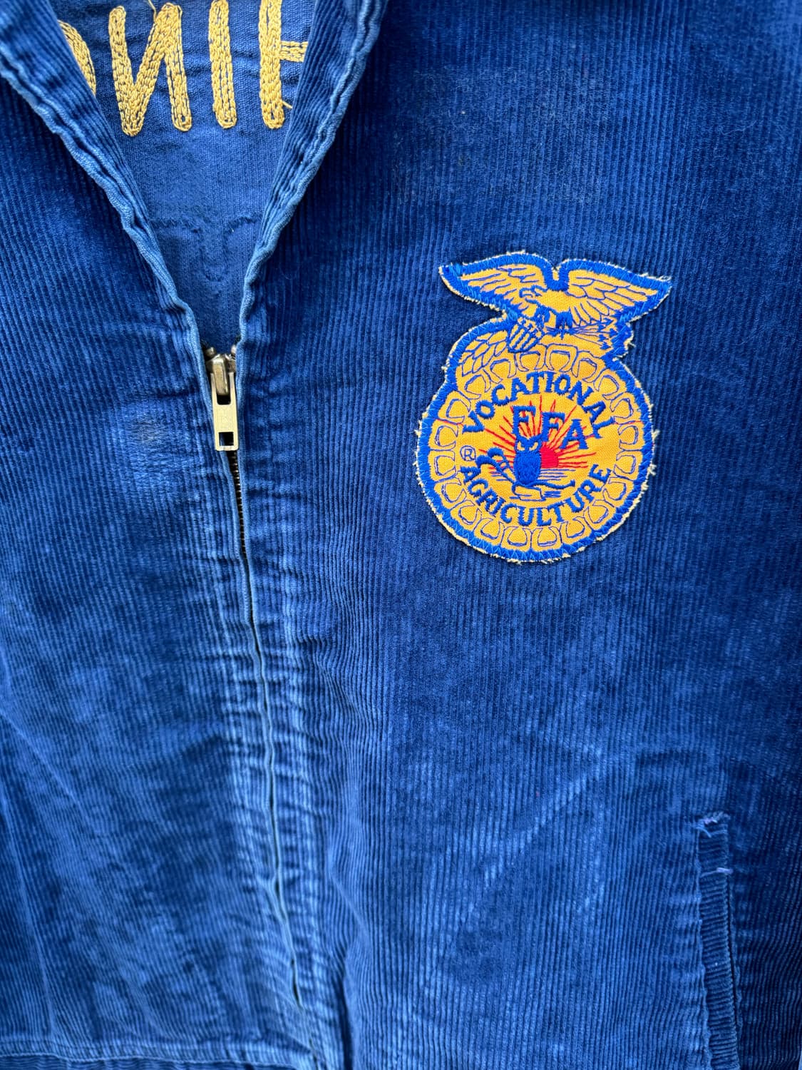 80s FFA 오리지널 코듀로이 자켓 빈티지 체인스티치 상품이미지5