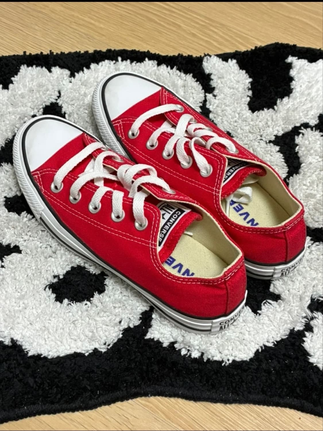 급처 무신사 컨버스 레드 225 실착1회(새상품급) 상품이미지1