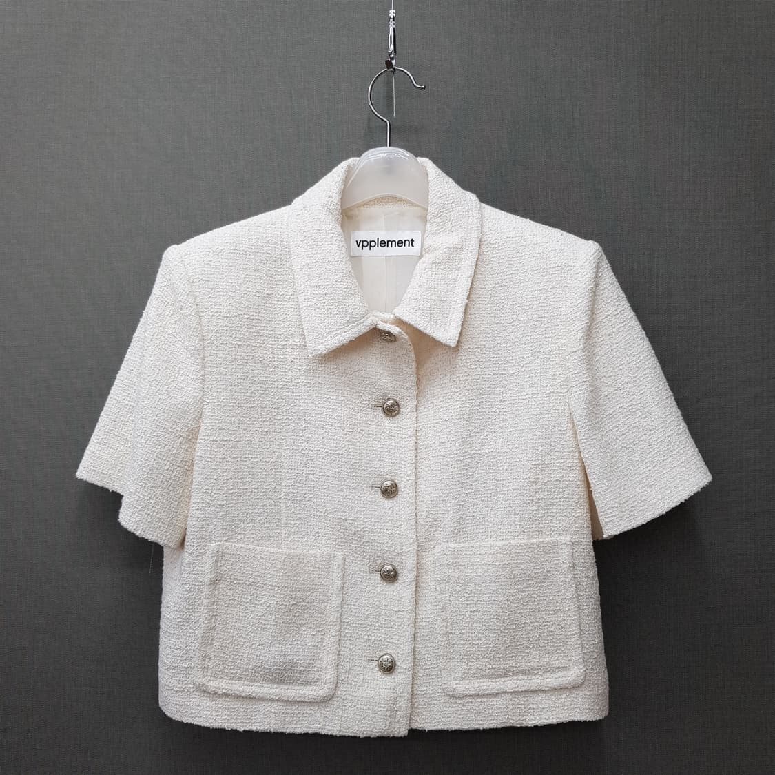 vpplement 브플먼트  트위드 반팔 자켓 M사이즈 상품이미지1