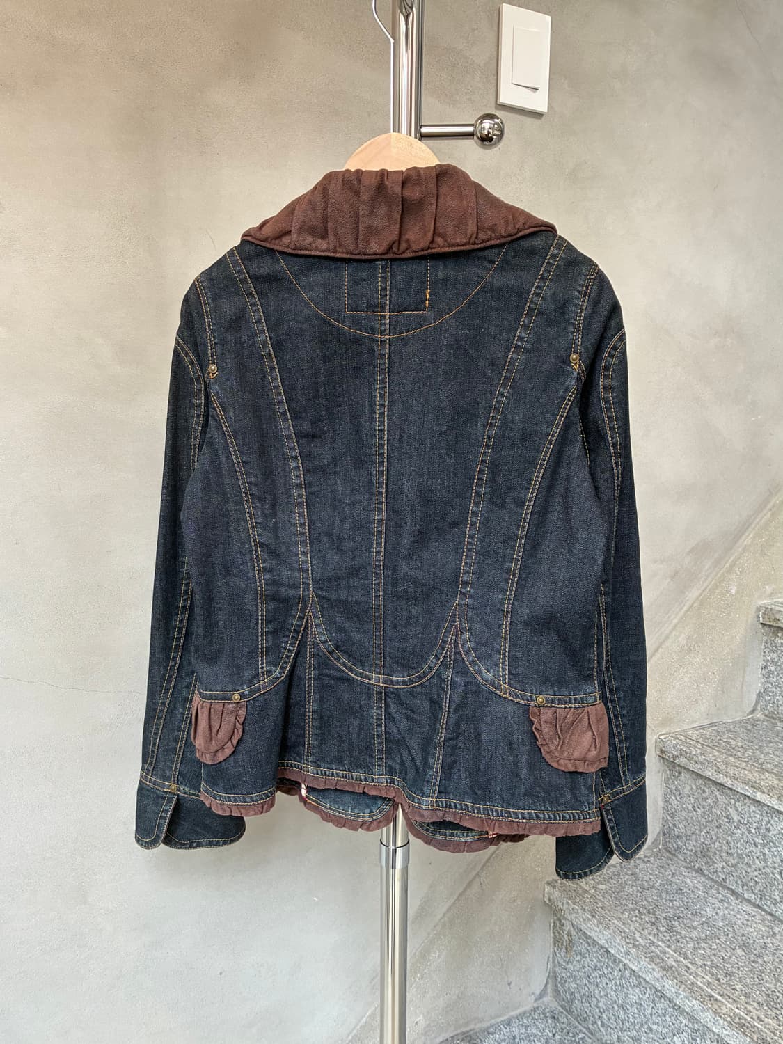 히로코 코시노 프릴 데님 자켓 상품이미지4