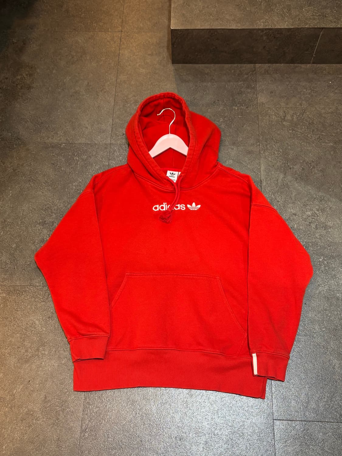 아디다스 후드티 레드 S 상품이미지2