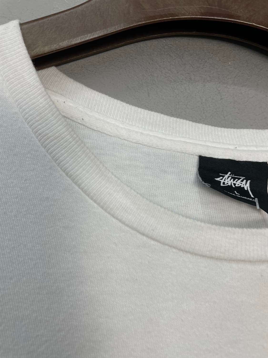 스투시 베이직로고 화이트 반팔 H1488 상품이미지8