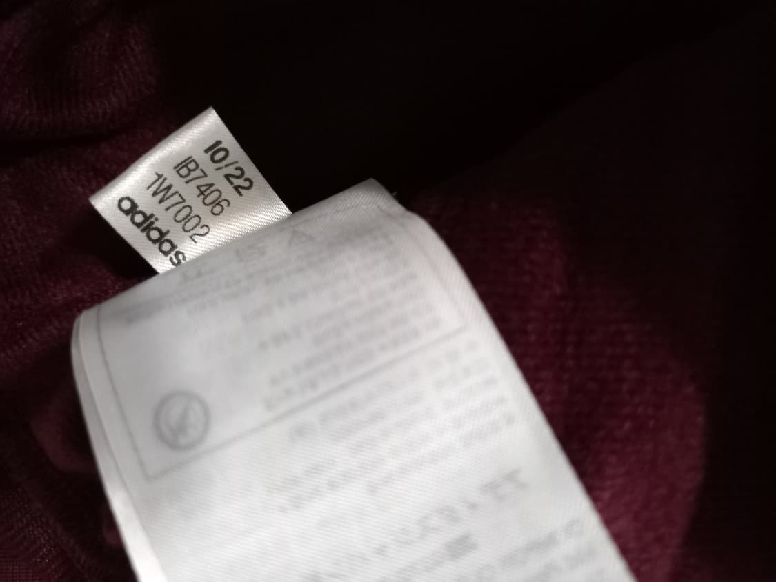 아디다스 희귀 파이어버드 버건디 트랙탑 저지 져지집업 85/XS 상품이미지5