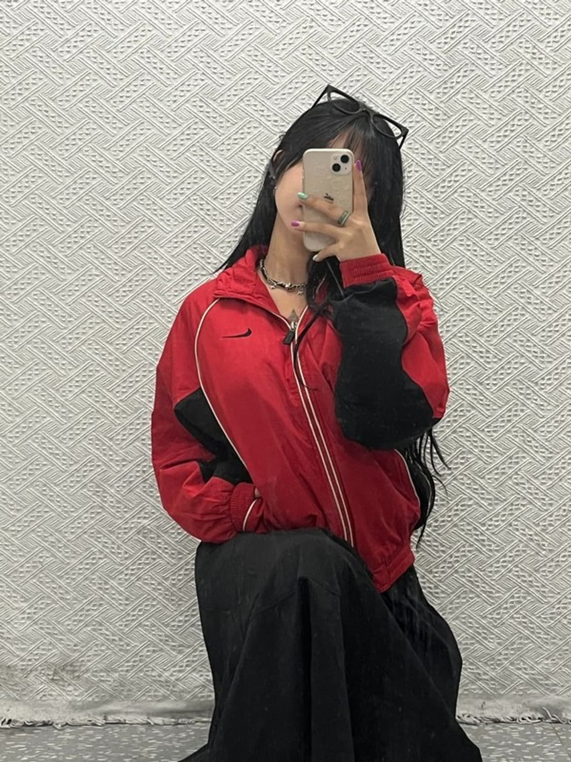 나이키 나스 올드스쿨 빈티지 배색 바람막이 집업 M C06599 상품이미지2