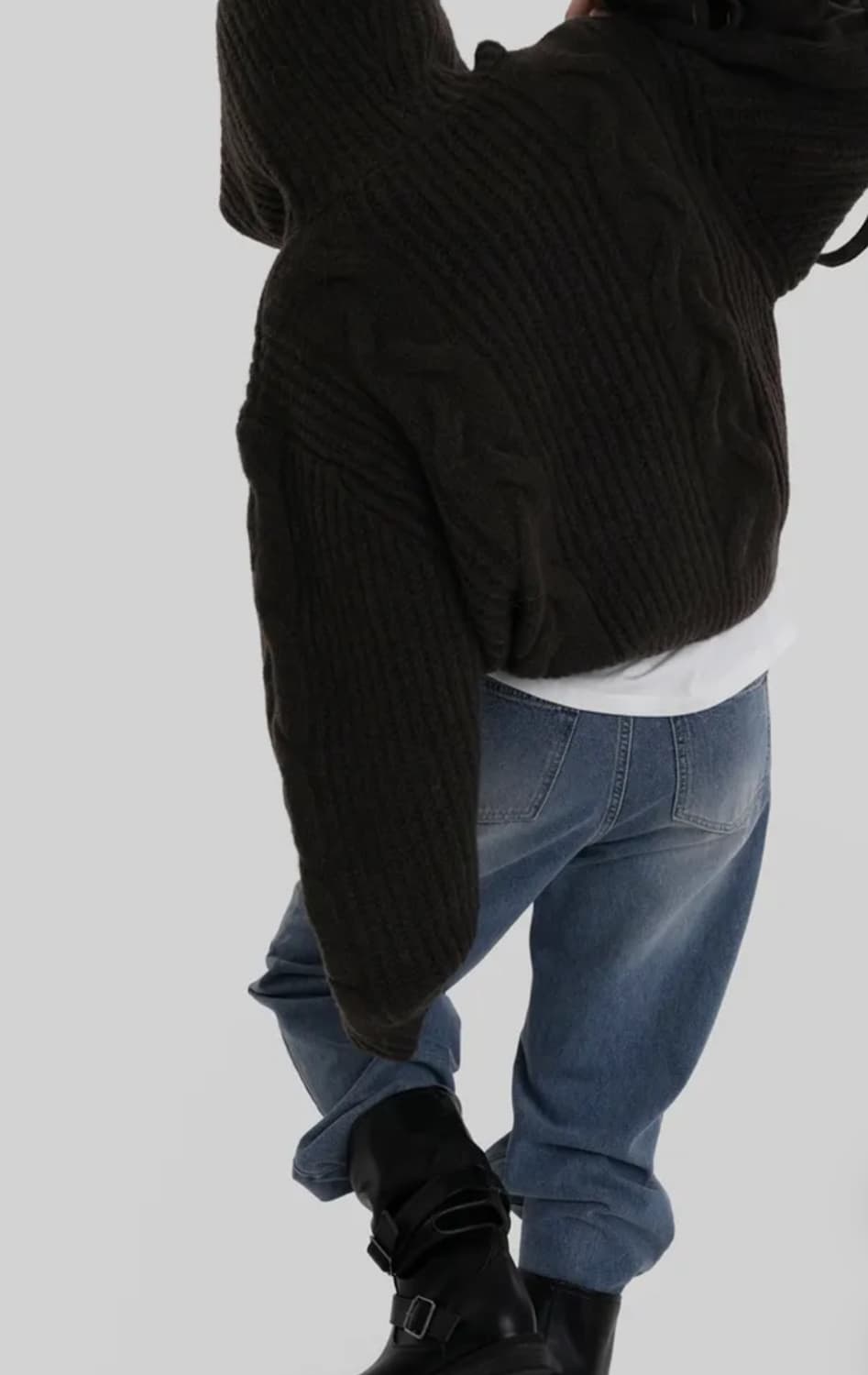 어텀 니트 후드집업 상품이미지4