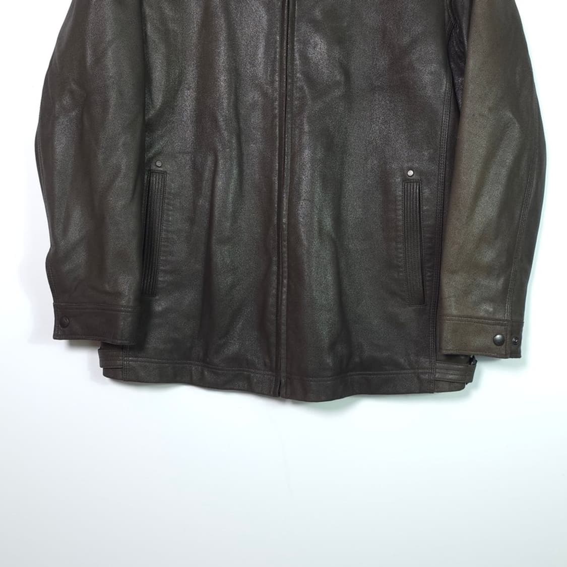 INDIAN 소가죽 브라운 레더자켓 L 상품이미지4