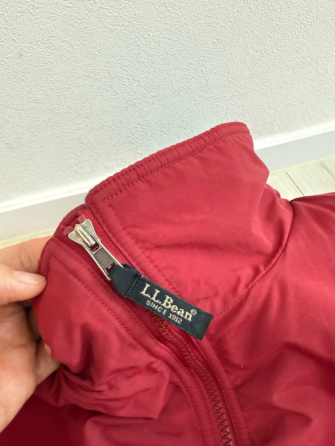 LL Bean 엘엘빈 웜업자켓 버건디 L사이즈 상품이미지4