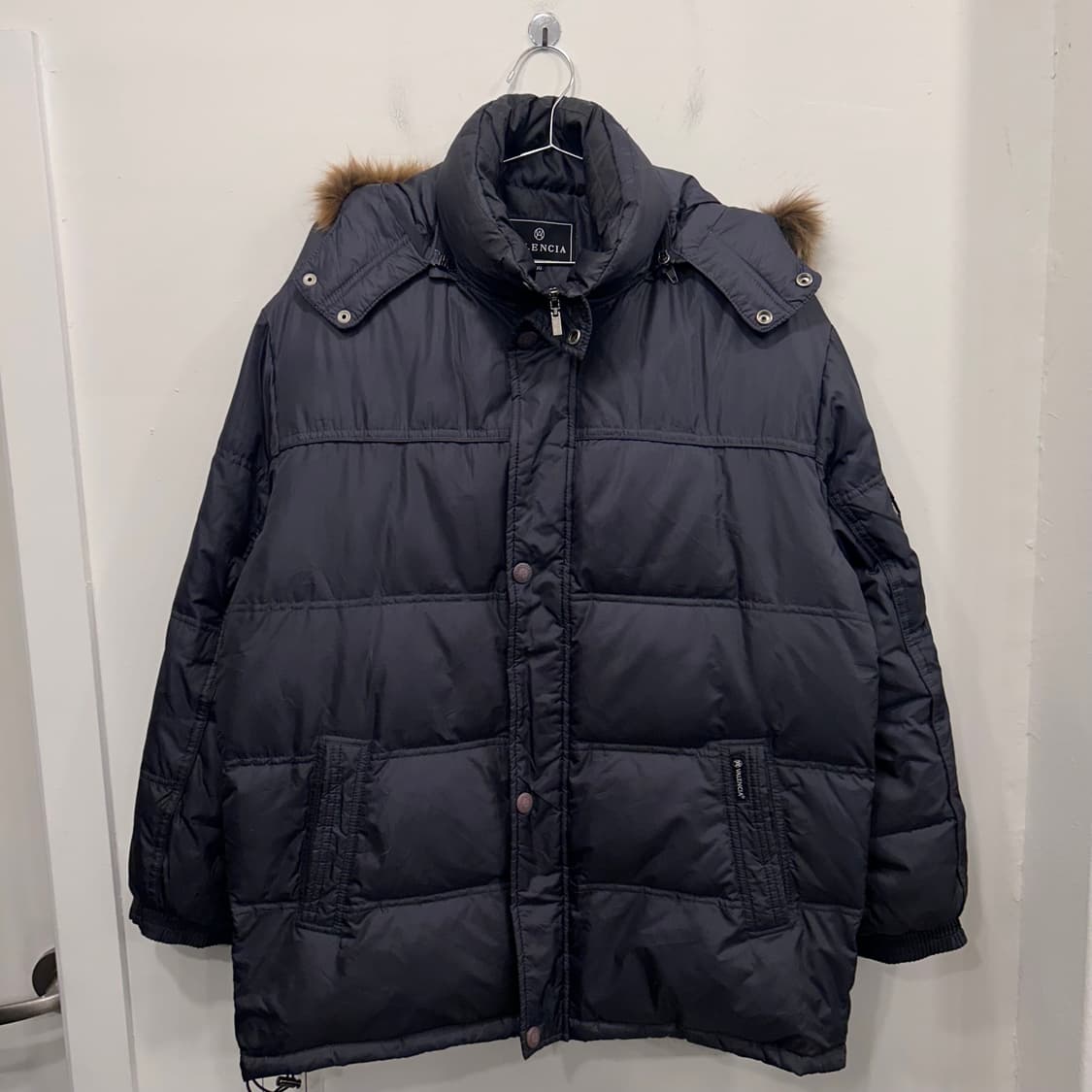 발렌시아 덕다운 어우털 모헤어 후드 패딩 상품이미지2