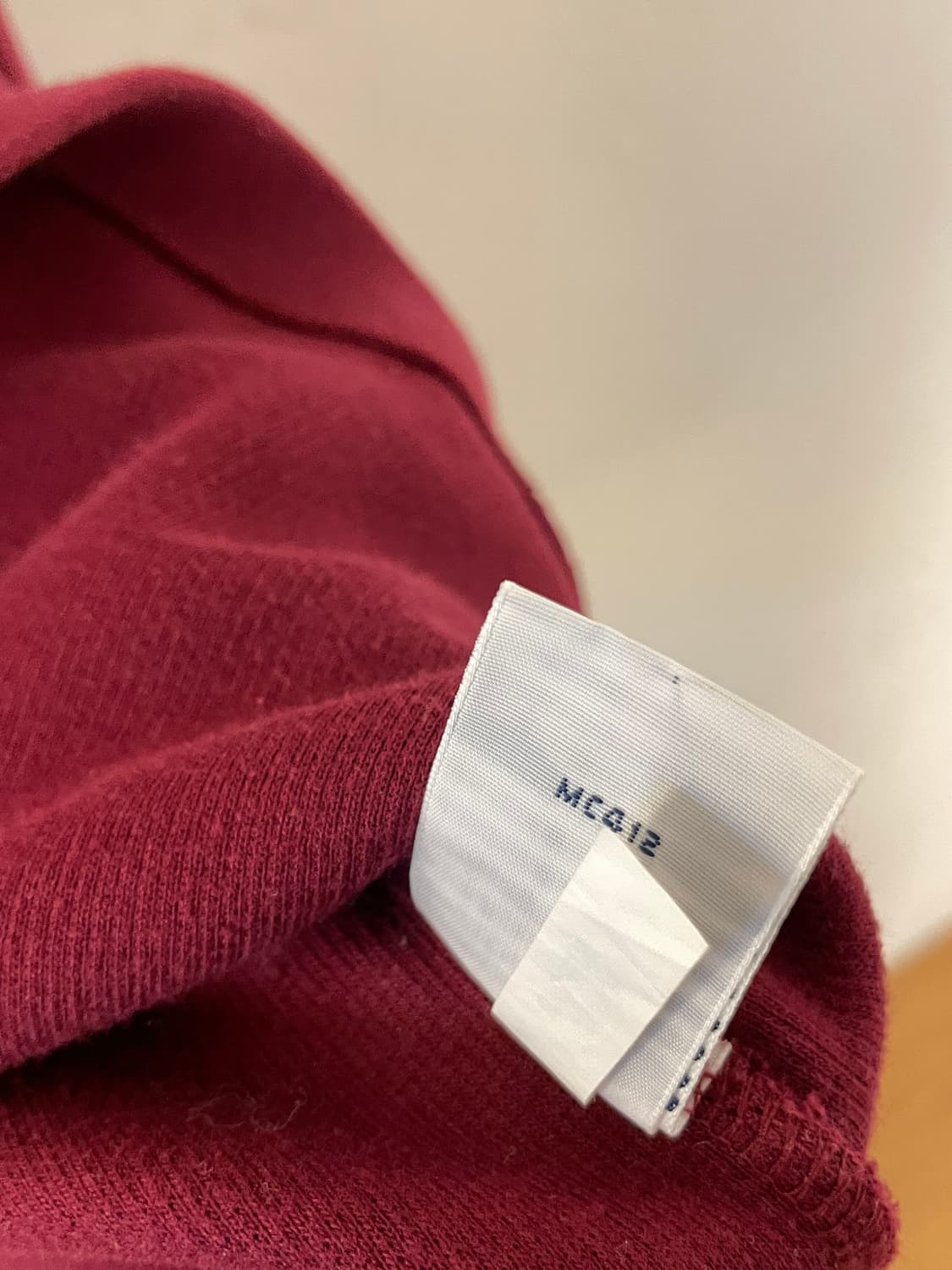 폴로 버건디 반집업 니트  상품이미지8