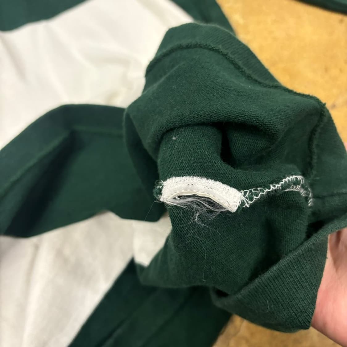 폴로 랄프로렌 딥그린 화이트 카라 스트라이프 긴팔티셔츠 상품이미지6