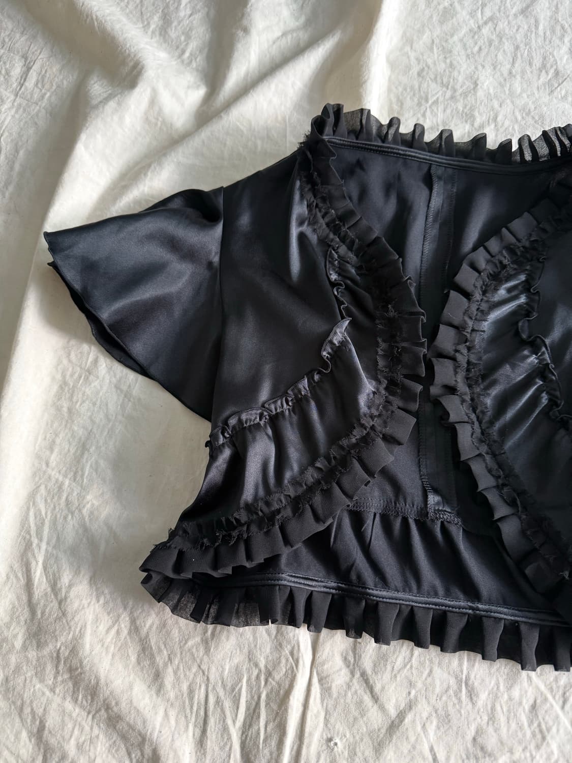 고딕 고스로리 새틴 크롭 볼레로 상품이미지2