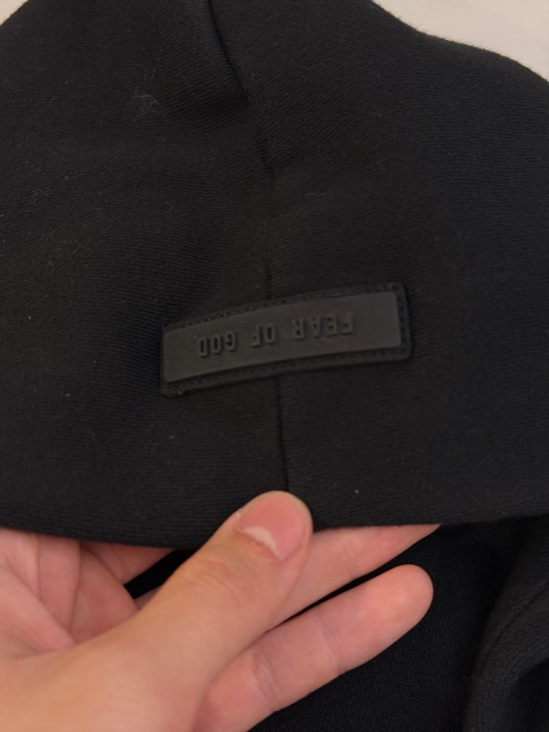 에센셜 피어오브갓 바라클라바 후드티 블랙 상품이미지3