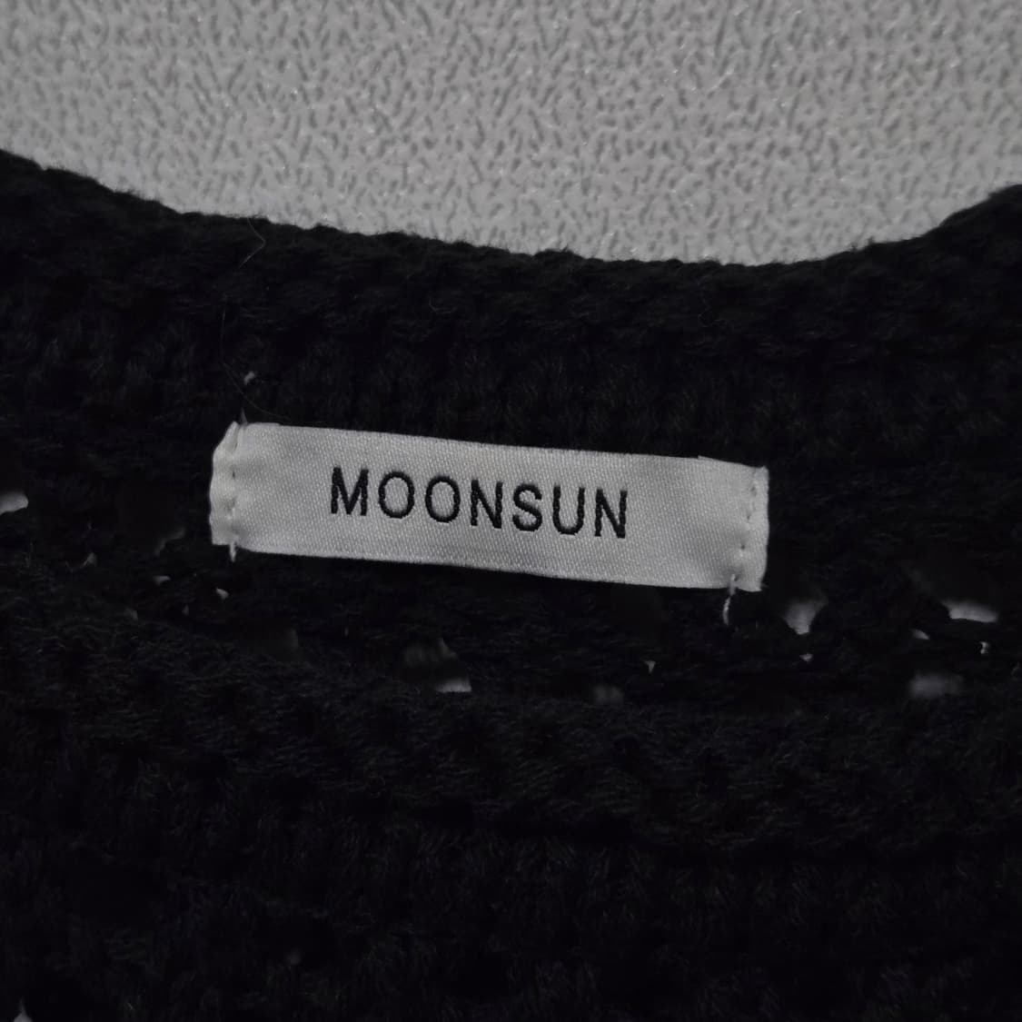 문선 블랙 크로셰 니트 베스트 / 여성 조끼 / 남성 조끼 상품이미지5