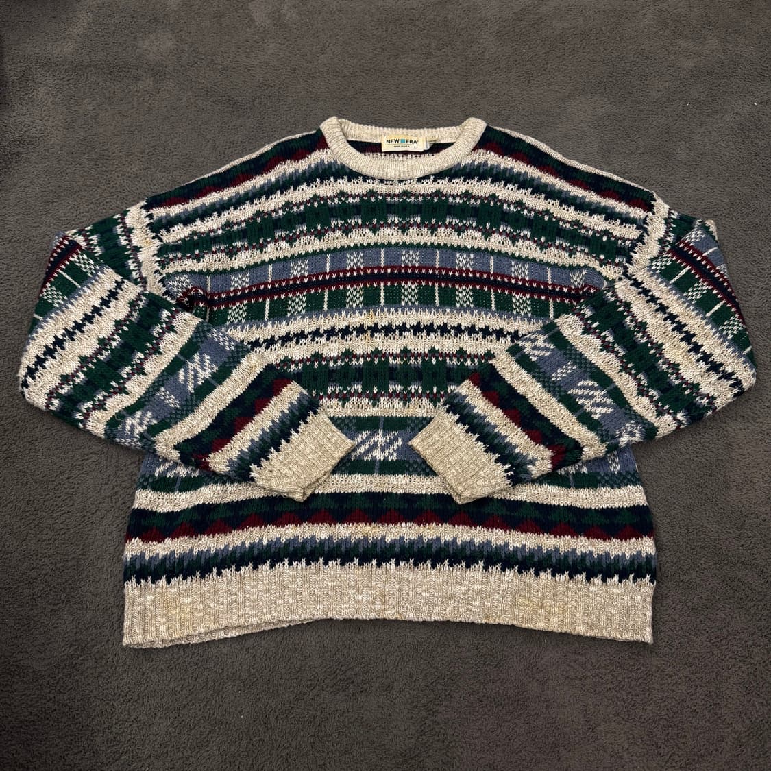 [ 정품/L ] 뉴에라 빈티지 케이블 니트티 상품이미지2