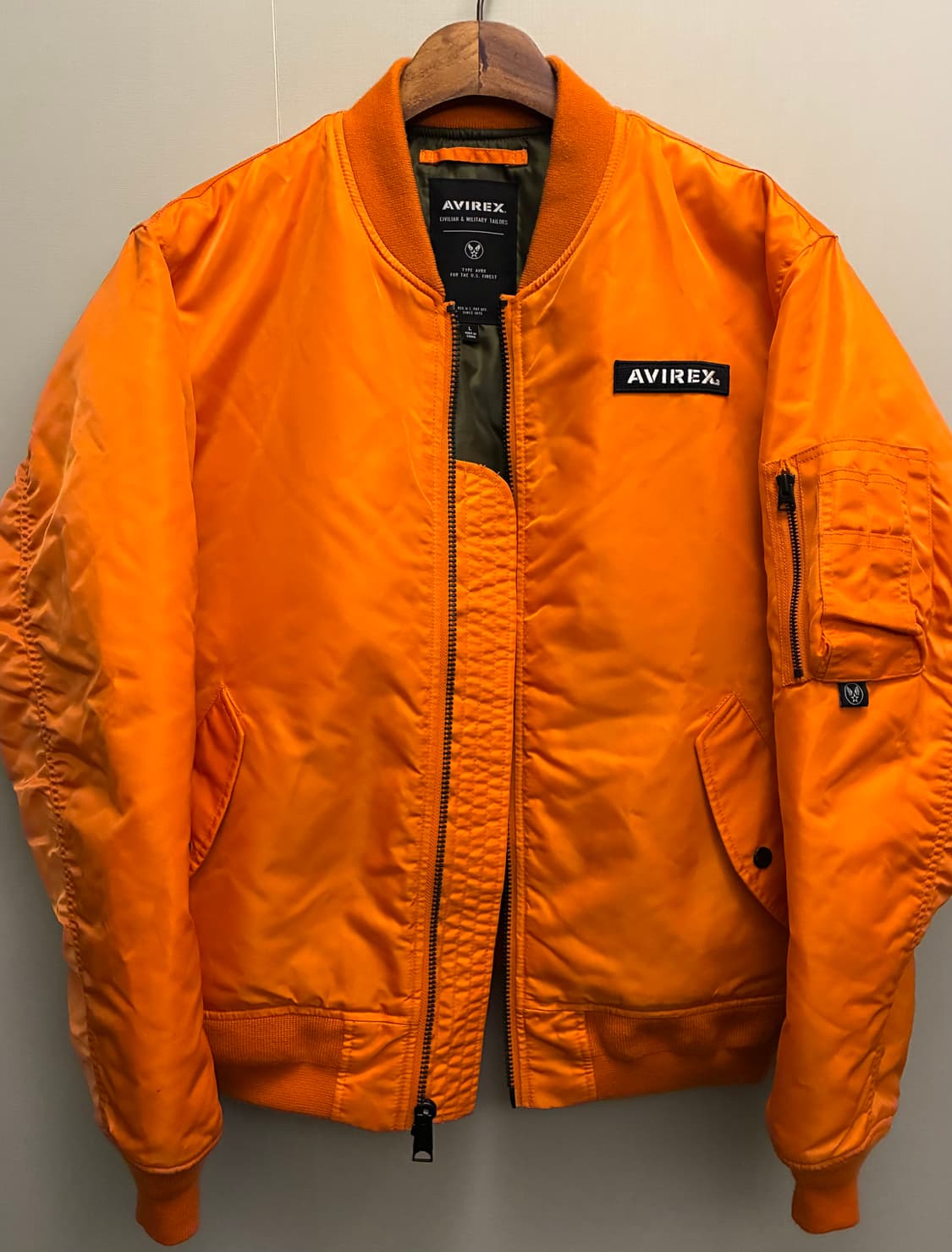 (L~XL)아비렉스 MA-1 USA 백로고 항공점퍼 플라이트자켓 마원 상품이미지7