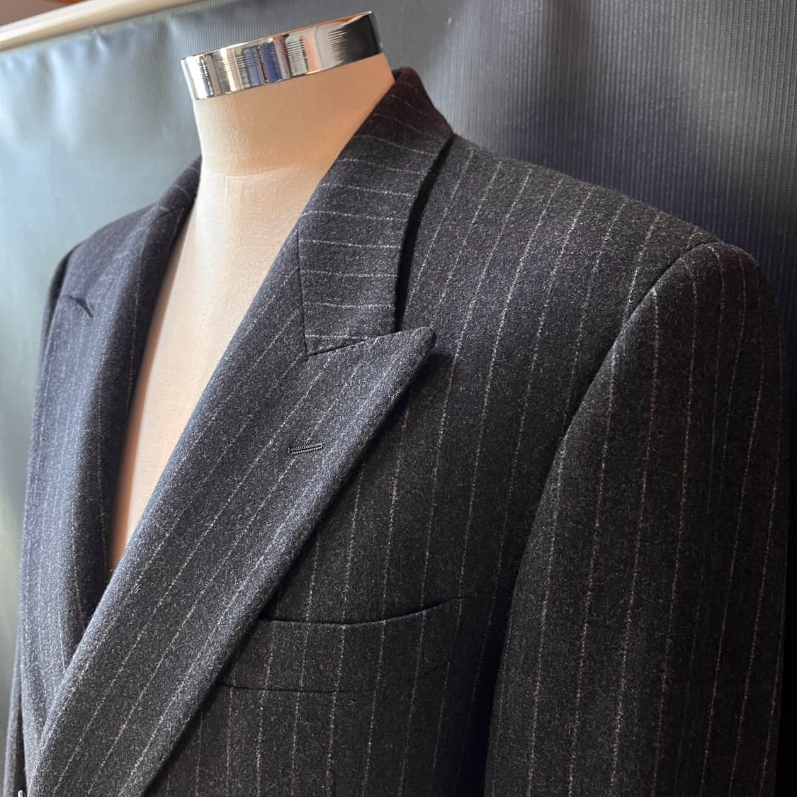 올드 발렌티노 가라바니 더블 브레스티드 헤비울 클래식 자켓  상품이미지3