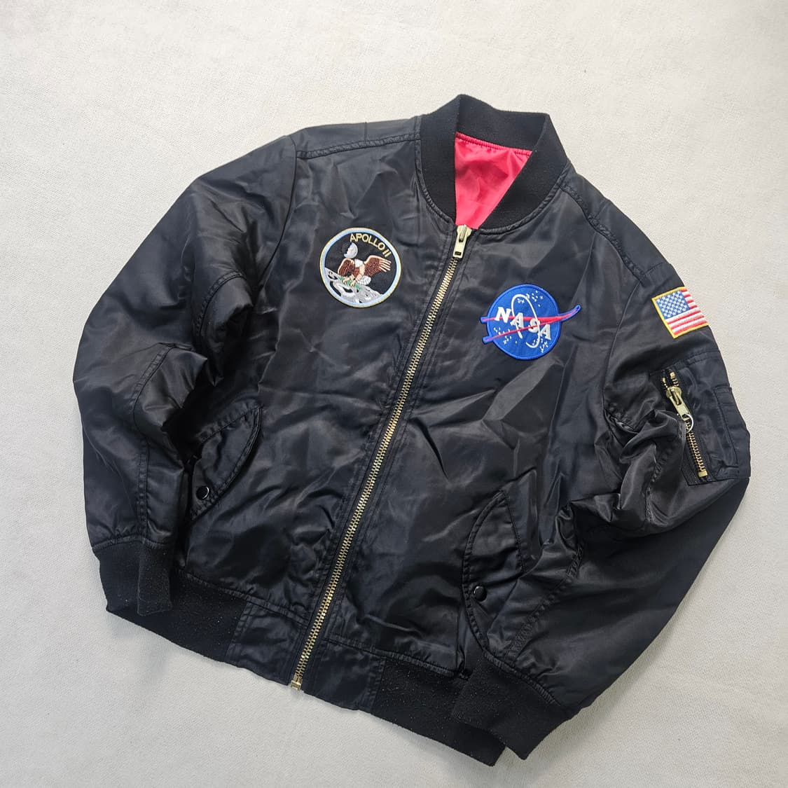 L 빈티지 나사 아폴로 항공점퍼  0401Y 상품이미지1