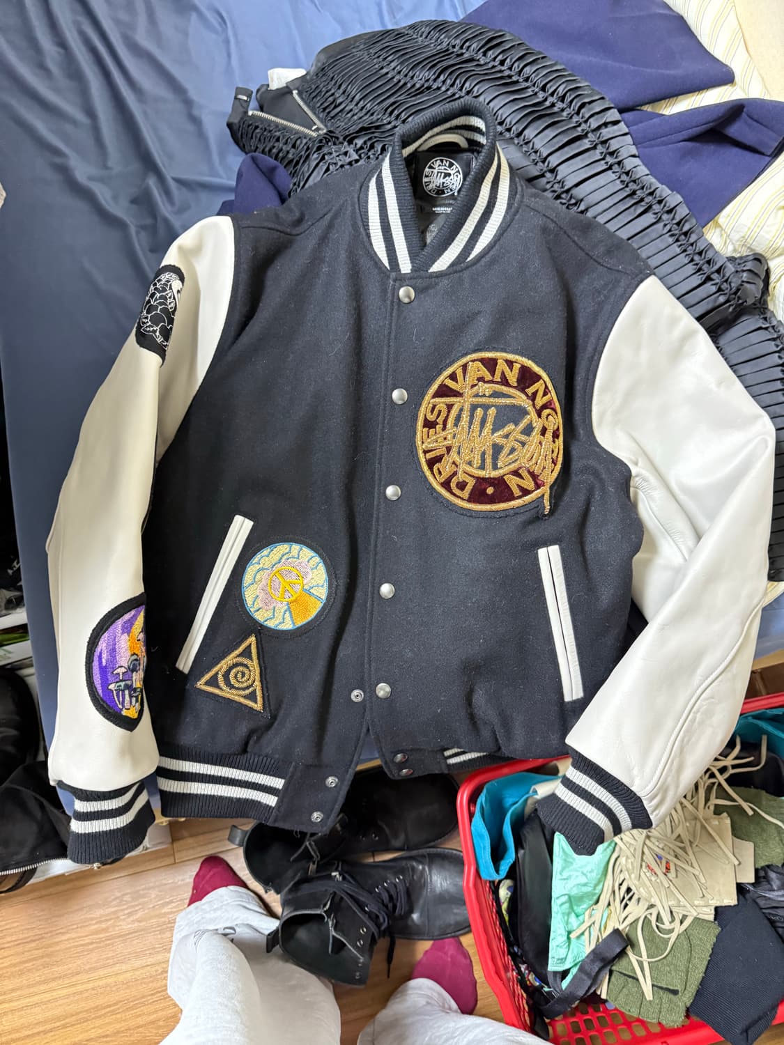 드리스 반 노튼 스투시 바시티 m사이즈 판매 상품이미지1