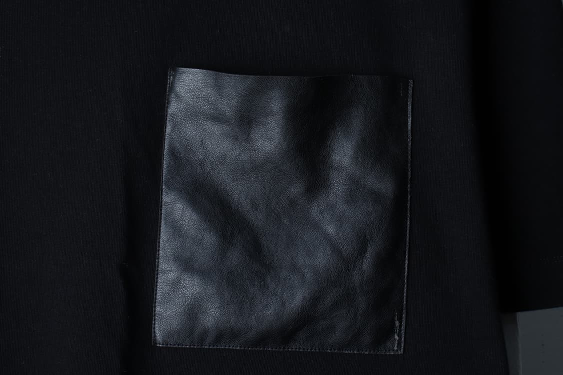 (L-XL) 자라 반팔 티셔츠 레더포켓 블랙 놈코어-7BA4 상품이미지5
