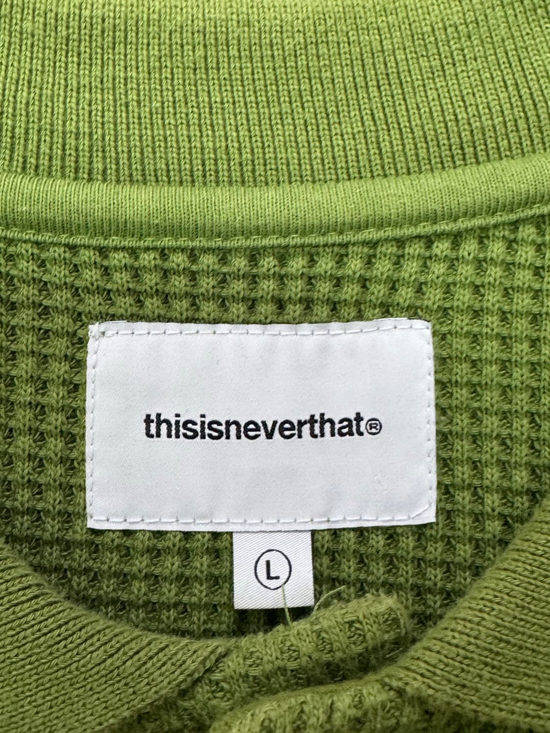 thisisneverthat 디스이즈네버댓 와플 폴로/그린/L 상품이미지3