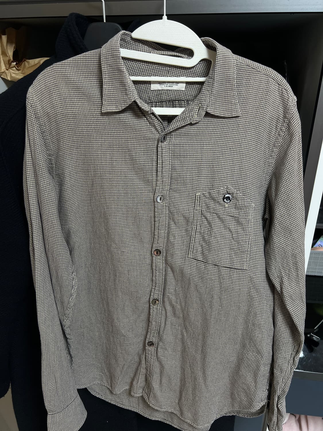 피그벨 하운드 투스 체크셔츠 phigvel makers 2사이즈 상품이미지1