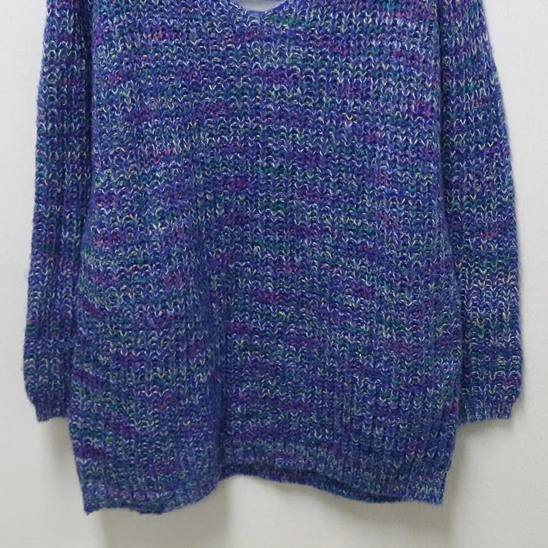 백리스 포인트 울 혼방 롱 니트 61278 상품이미지4