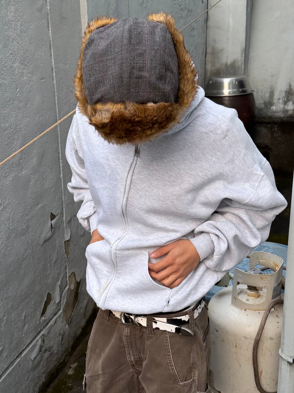 90‘s 러셀 후드집업 상품이미지3