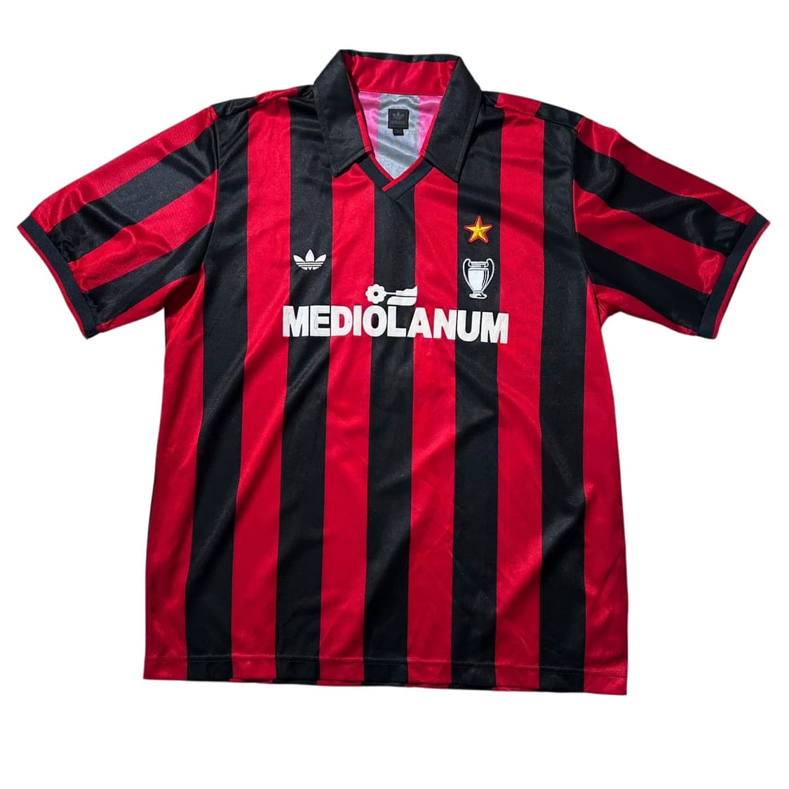 아디다스 AC밀란 90-91 시즌 유니폼 축구 반팔 져지 상품이미지1