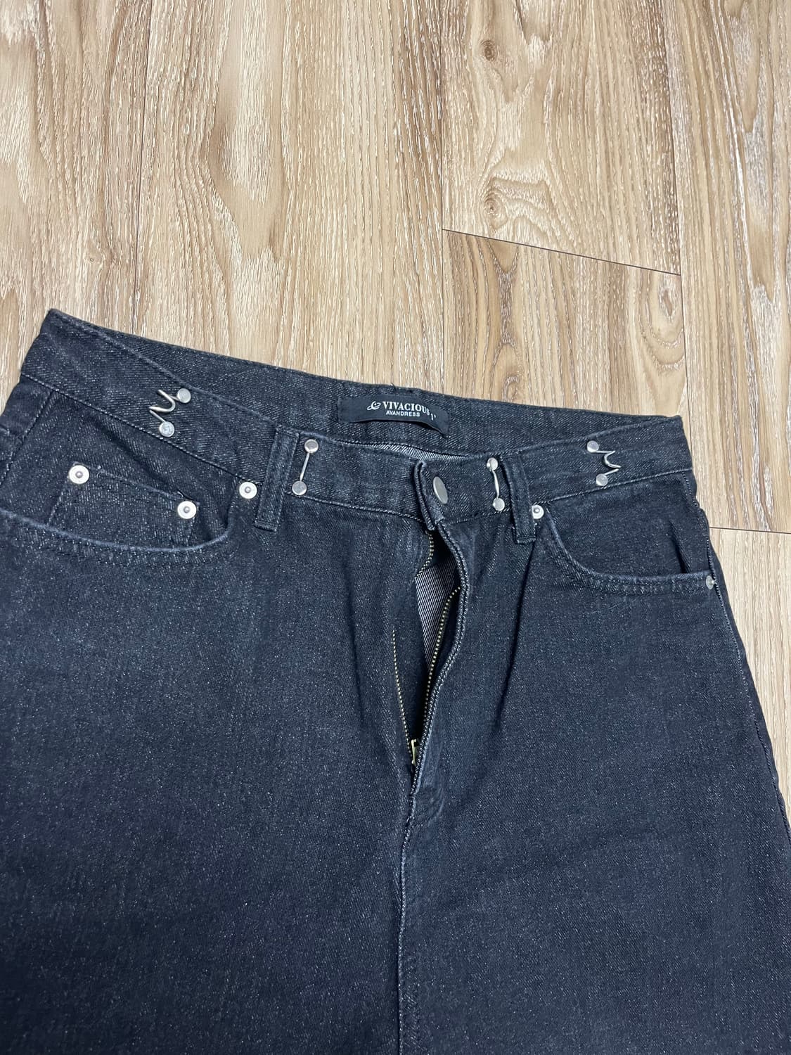 어반드레스 비바셔스 와이드 흑청바지 32 상품이미지5