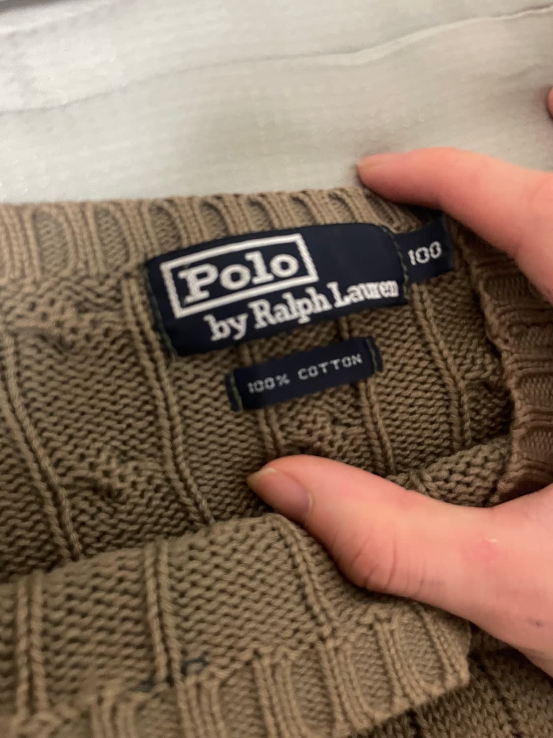 [새상품/정품] 폴로 꽈배기 니트 상품이미지3