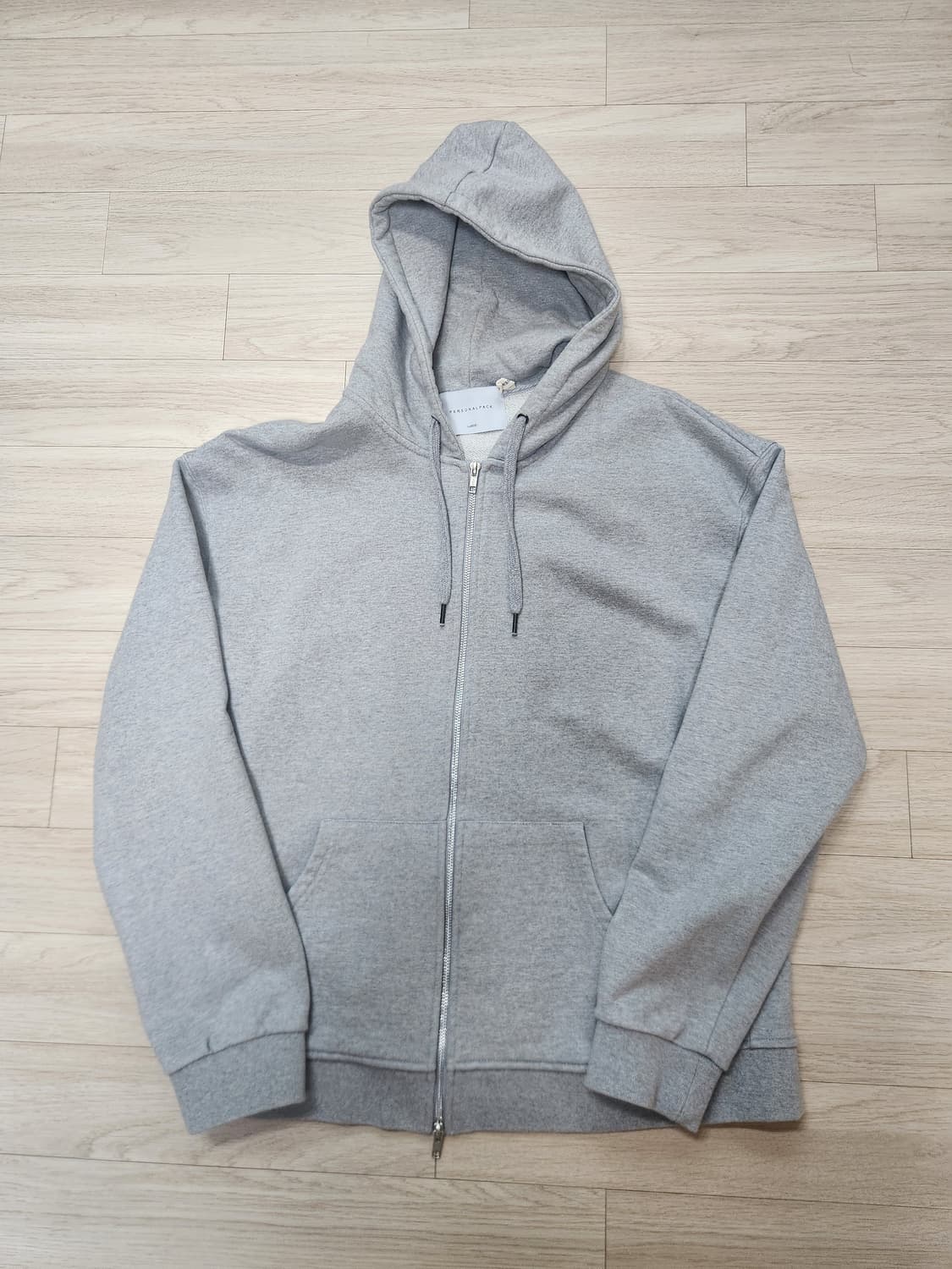 [퍼스널팩] 후드집업 오버핏 회색 L사이즈 상품이미지3