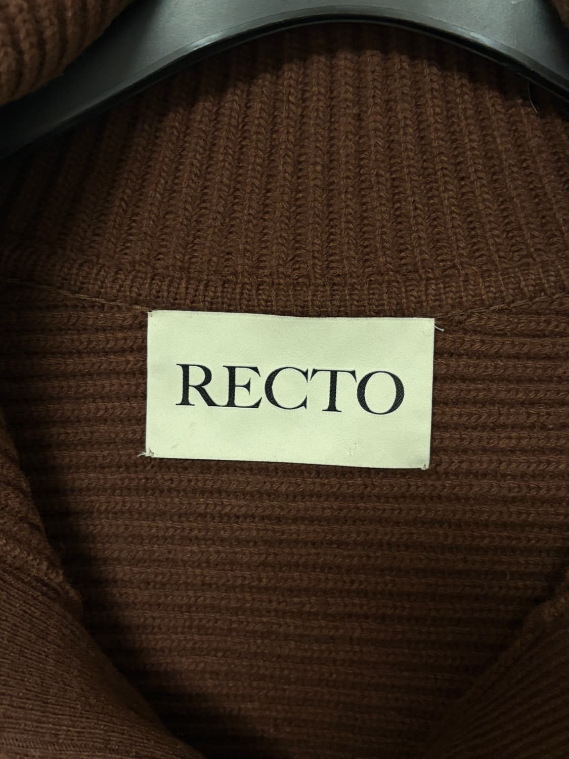 [M] 렉토 오버사이즈 카라 울 가디건 상품이미지4