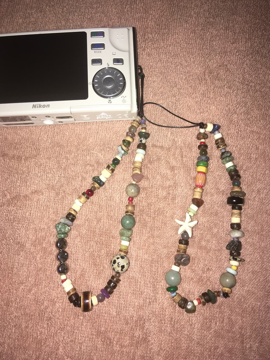 빈티지 원석•비즈 디카 손목 스트랩 상품이미지2