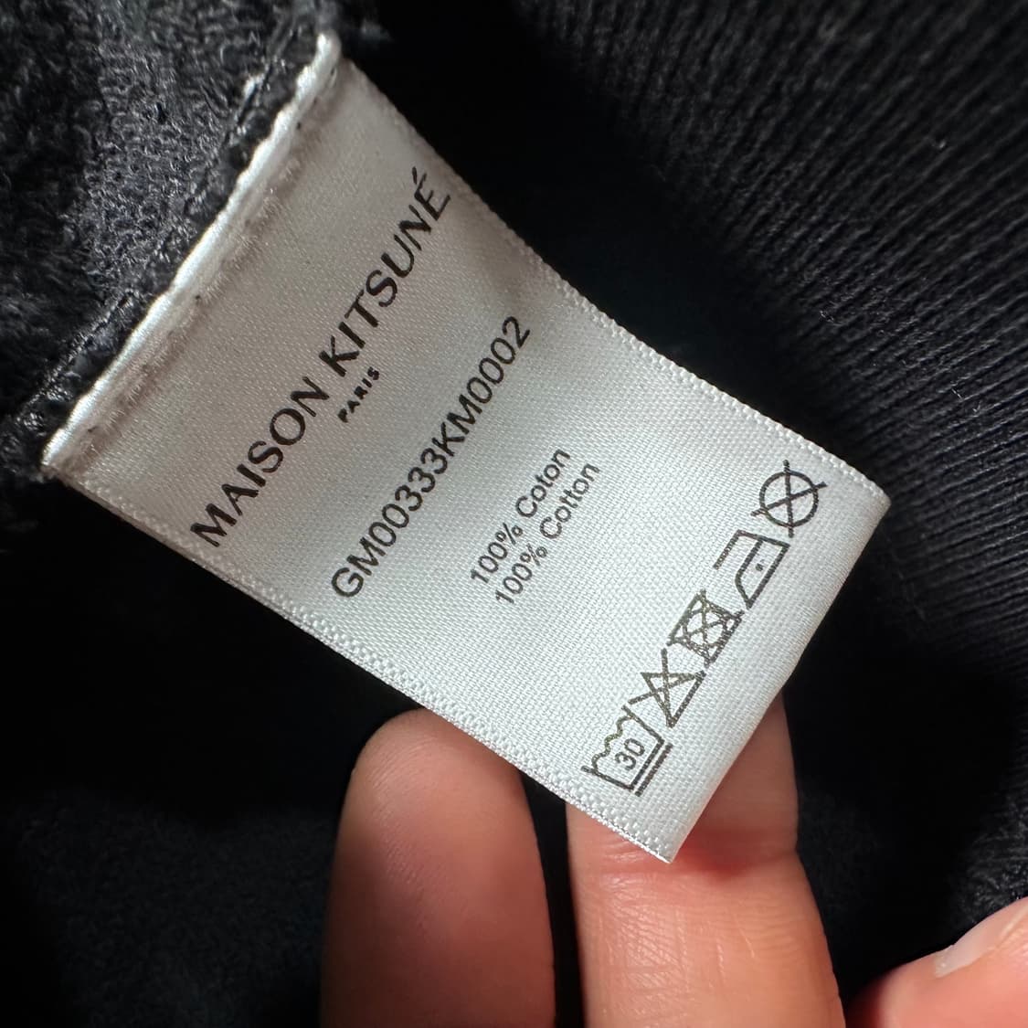 메종 키츠네 폭스헤드 블랙 맨투맨 상품이미지6