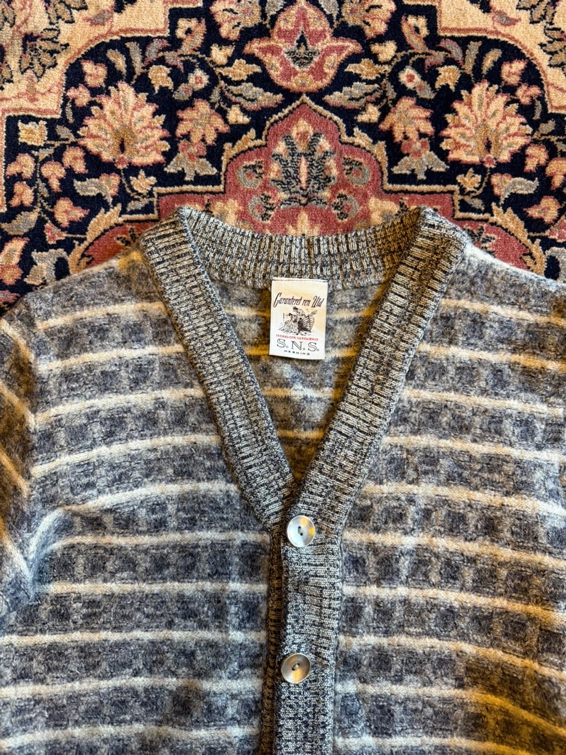 Garanteret ren uld 가디건 55~66 상품이미지3