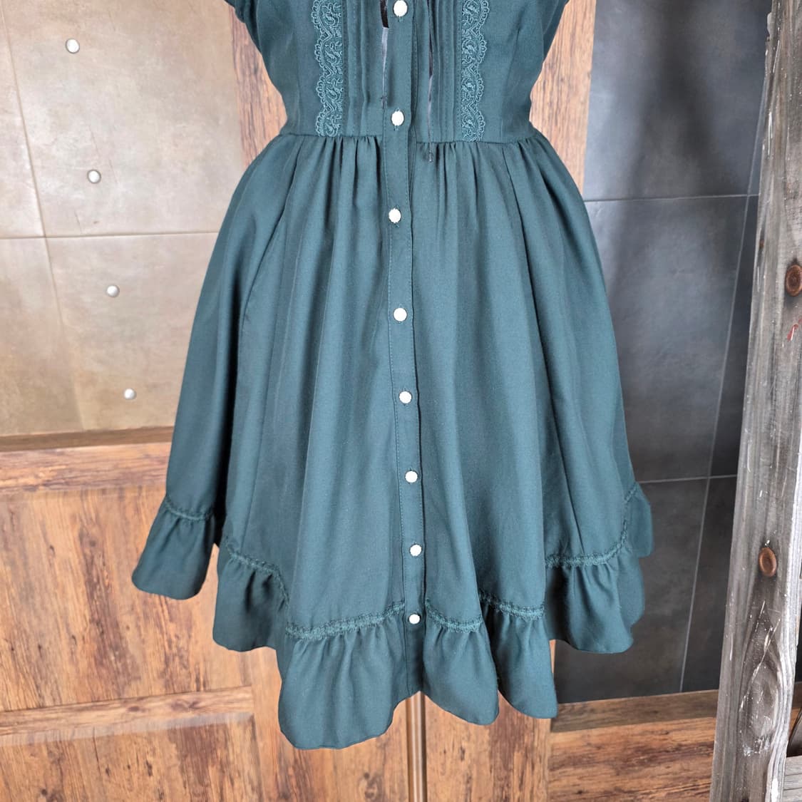 axes femme 아일렛 프렌치 원피스 상품이미지4