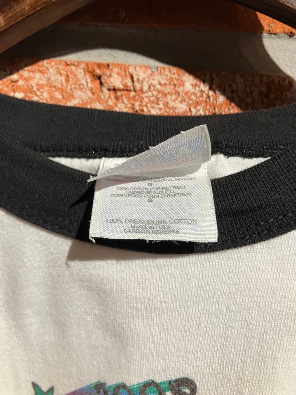 90s USA 빈티지 헤인즈 링거 티셔츠 상품이미지7