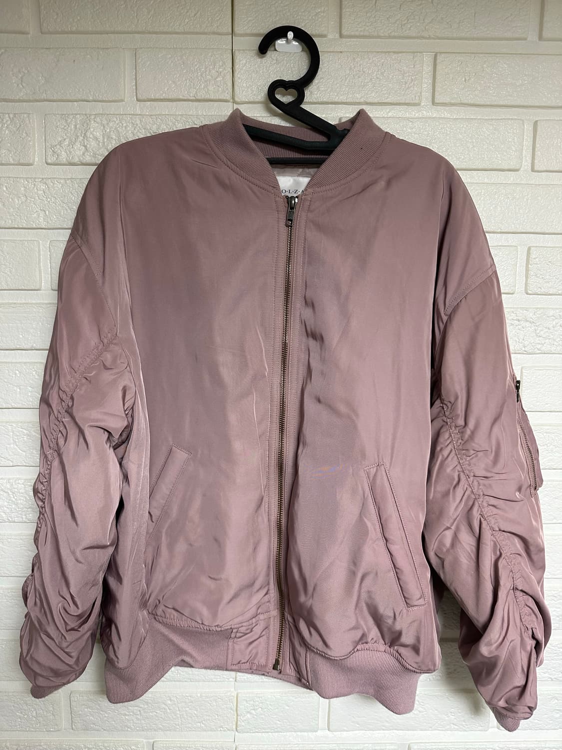 Colza 핑크색 항공점퍼 상품이미지1