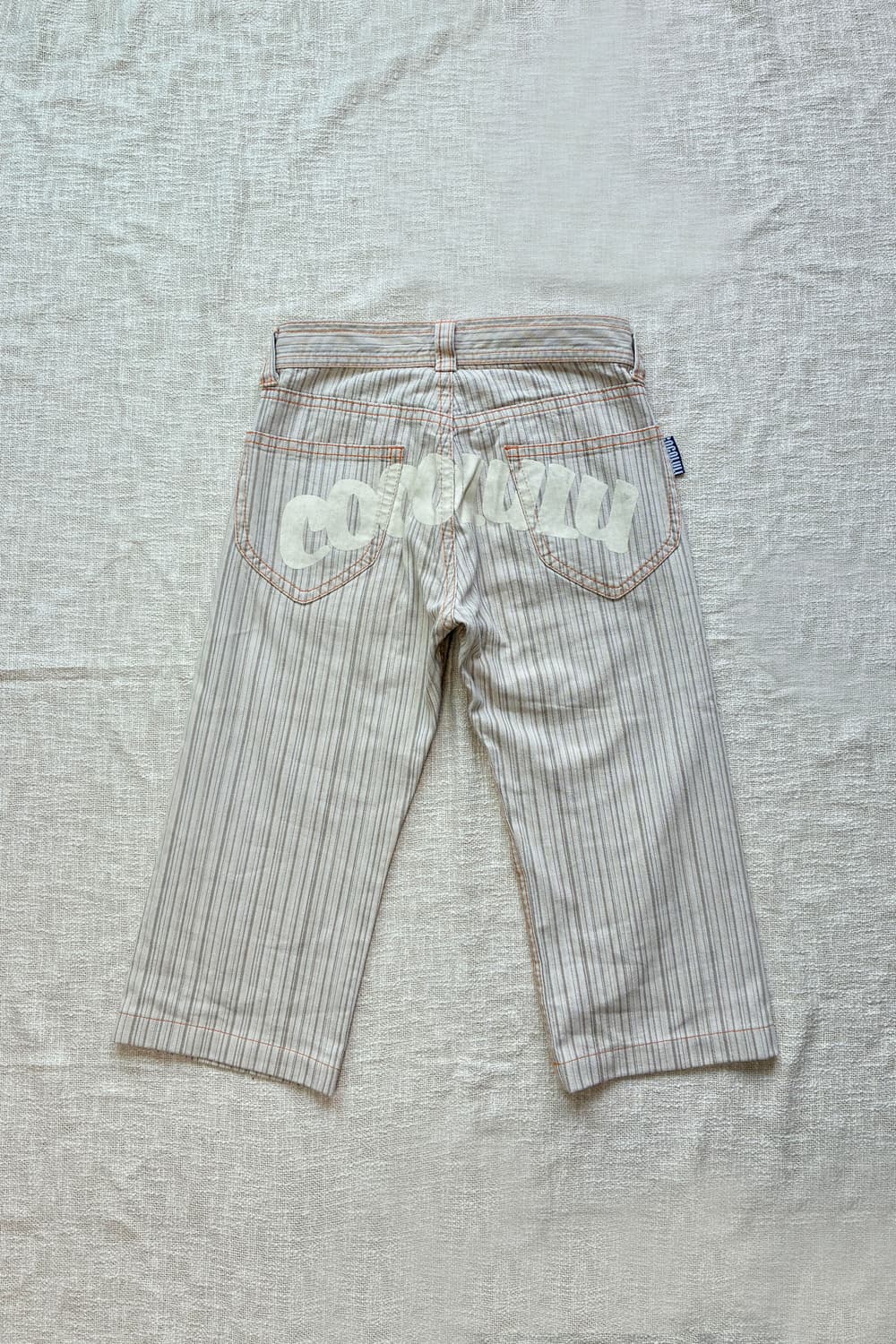 Cocolulu Stripe Cropped Denim Jeans 상품이미지6