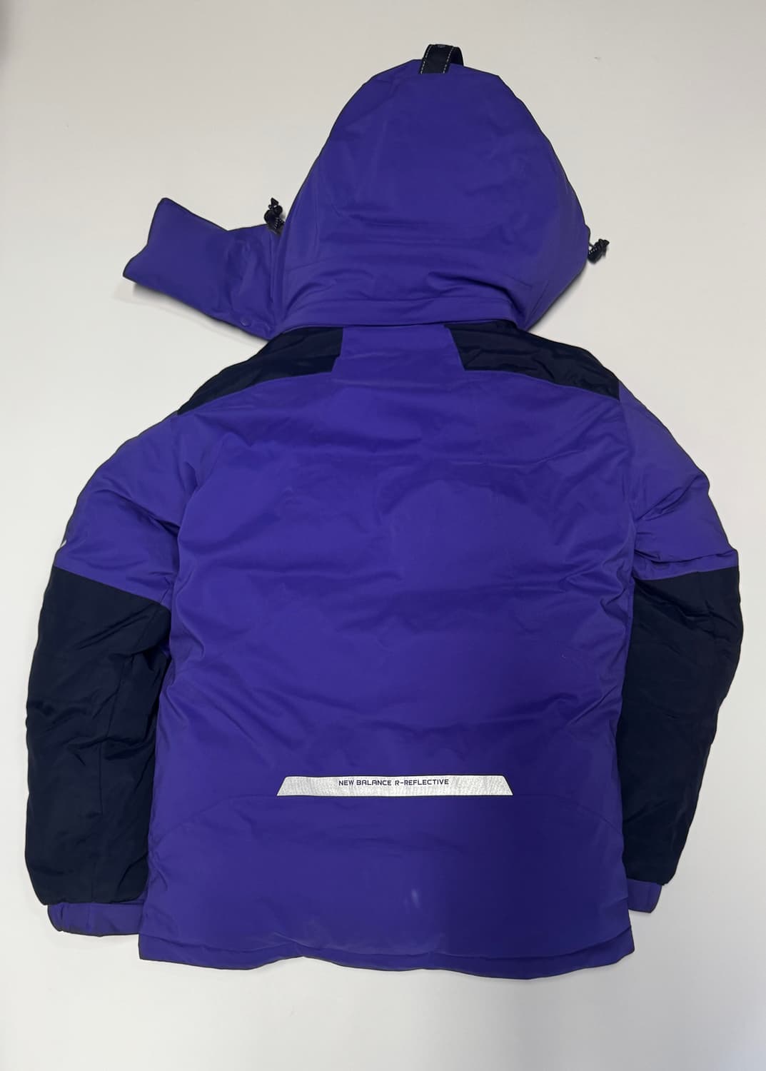 여성 뉴발란스 덕 다운 후드 패딩 점퍼 퍼플 M 상품이미지2
