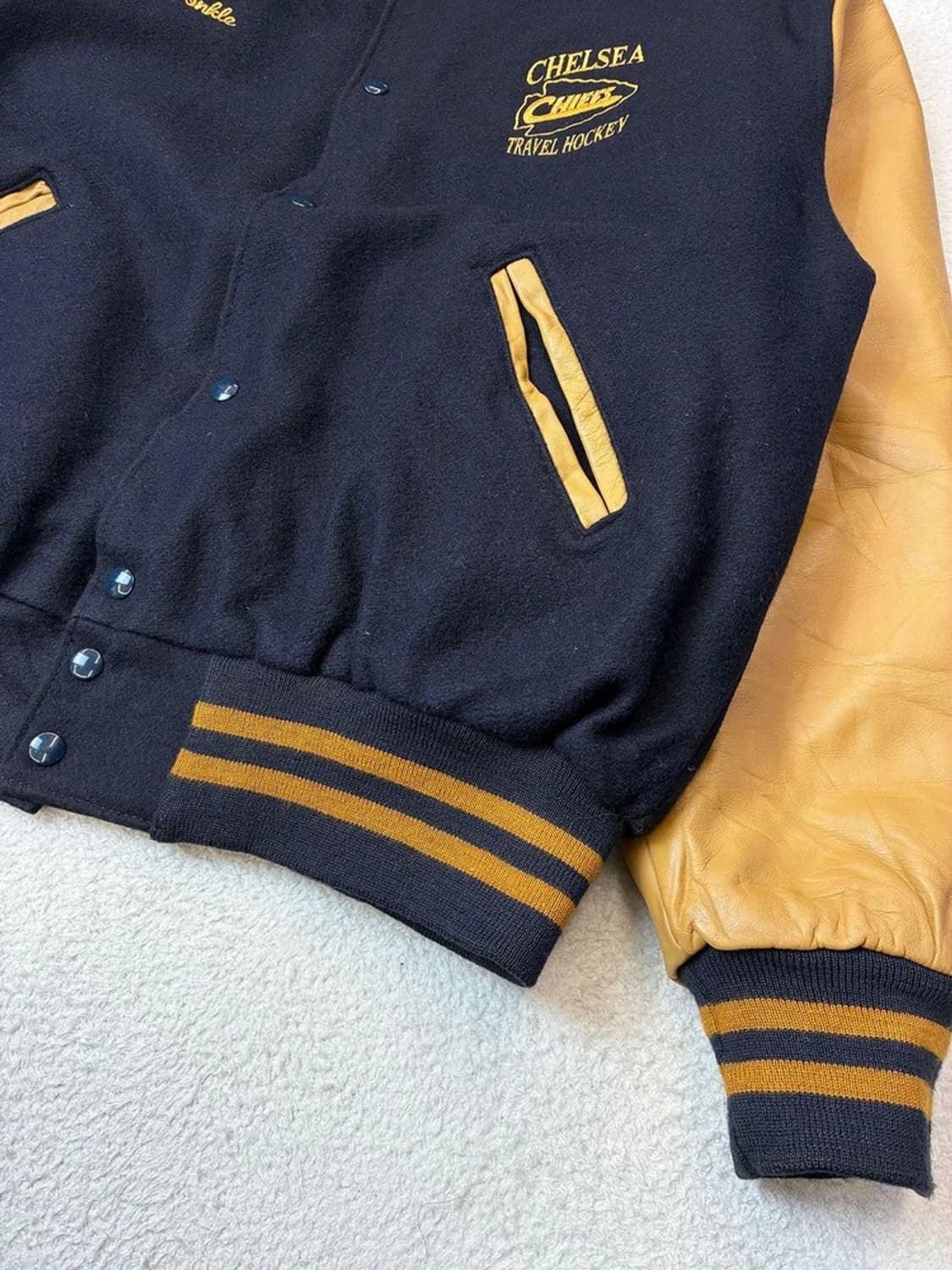 홀로웨이 90's USA 소가죽 바시티 자켓 PN6138 상품이미지5