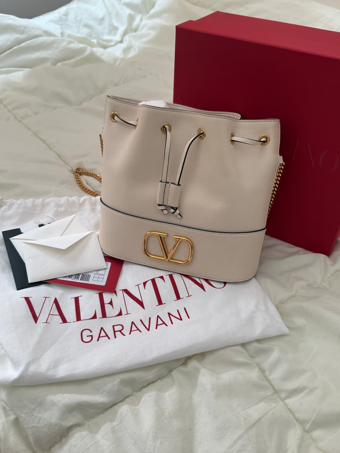 정품 발렌티노 아이보리 버킷백 상품이미지1