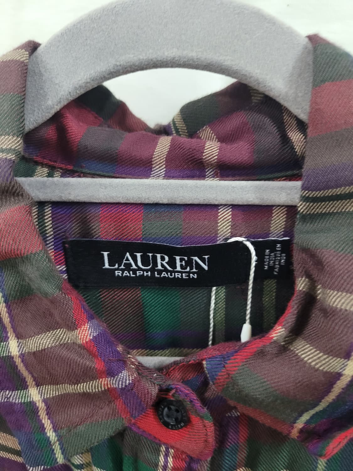 랄프로렌 RALPH LAUREN 긴팔 셔츠 롱 원피스 M 상품이미지4