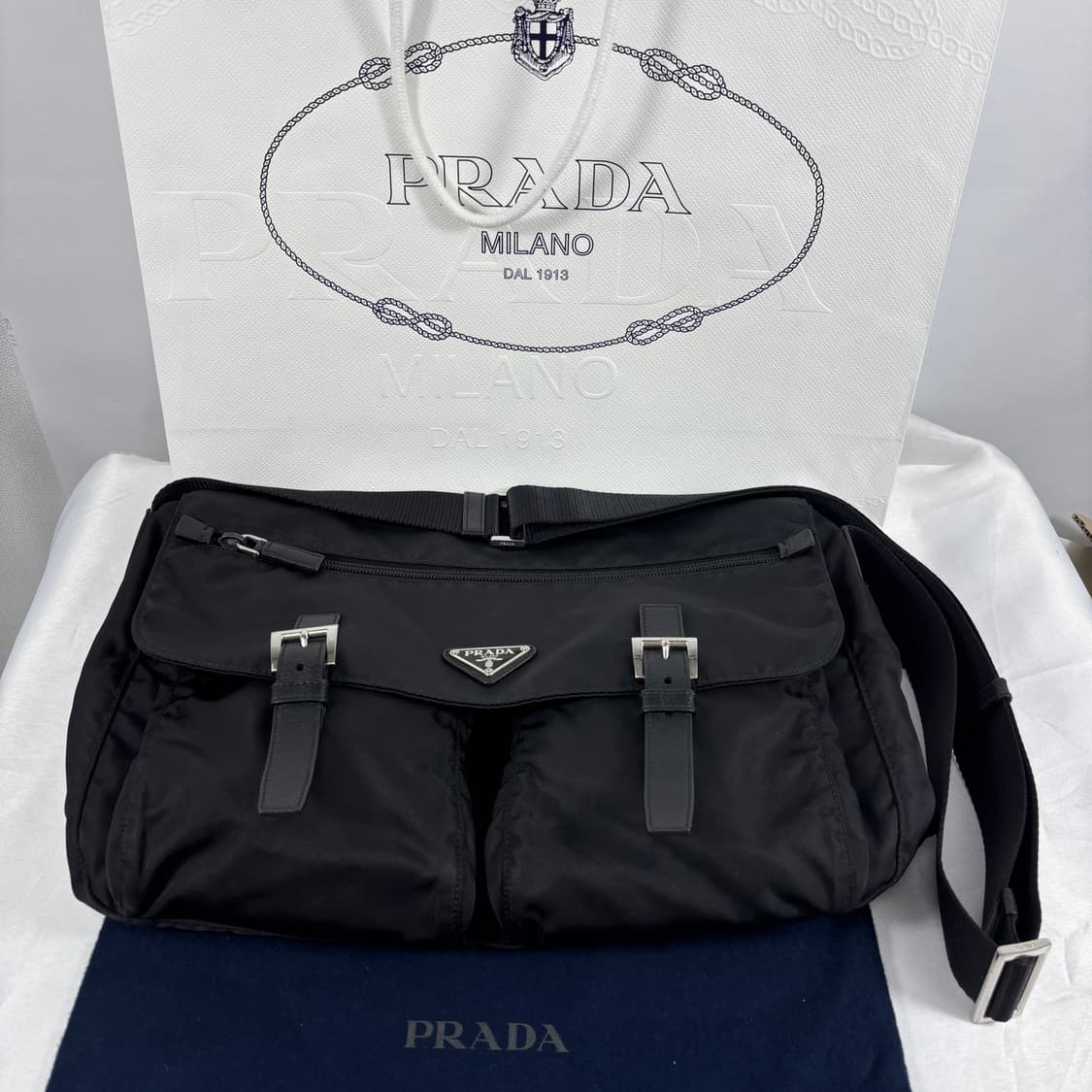 (신형,풀구성)프라다 나일론 사피아노 메신저백 크로스백 상품이미지10