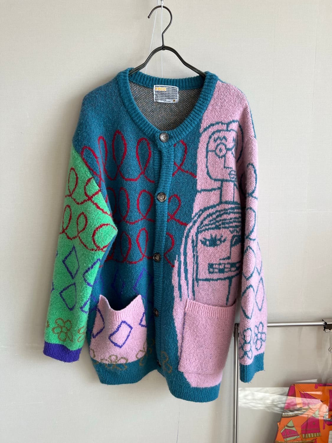 유쓰배쓰 드로잉 가디건 상품이미지1